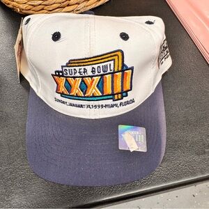 Vintage Super Bowl XXXIII Snapback – NEW WITH TAGS – 1999 Miami